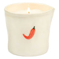 Chili Pepper Embossed Ceramic Candle