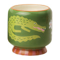 Crocodile-Patterned Ceramic Candle